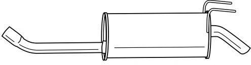 AKS DASIS SG13652 Глушитель выхлопных газов конечный
