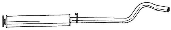 AKS DASIS SG40446 Средний глушитель выхлопных газов