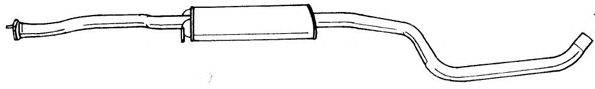 AKS DASIS SG25499 Средний глушитель выхлопных газов