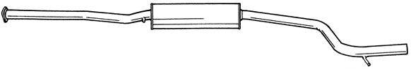 AKS DASIS SG25479 Средний глушитель выхлопных газов