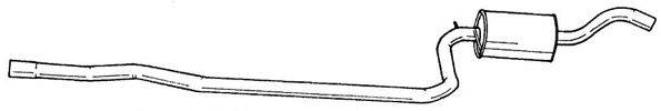 AKS DASIS SG25433 Средний глушитель выхлопных газов