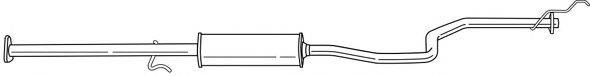 AKS DASIS SG23428 Средний глушитель выхлопных газов