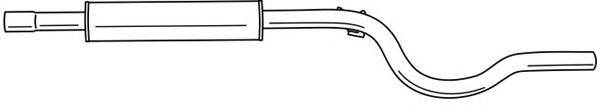 AKS DASIS SG22412 Средний глушитель выхлопных газов