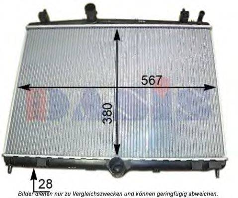 AKS DASIS 160119N Радиатор, охлаждение двигателя