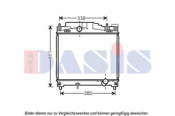 AKS DASIS 210251N Радиатор, охлаждение двигателя