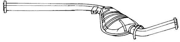 AKS DASIS SG16434 Средний глушитель выхлопных газов