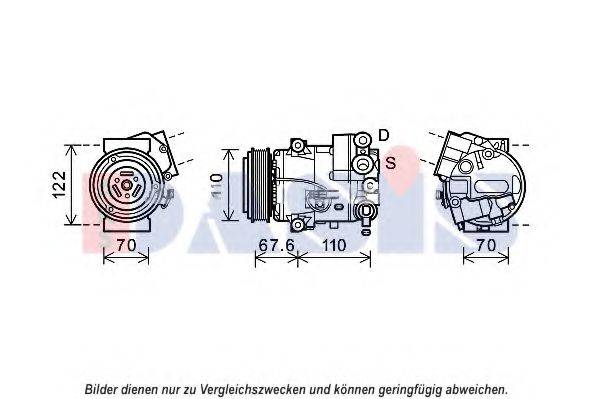 AKS DASIS 852687N Компрессор, кондиционер