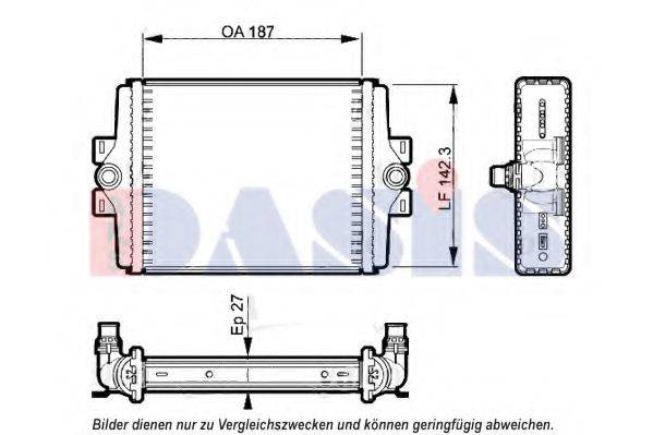 AKS DASIS 050070N Радиатор, охлаждение двигателя