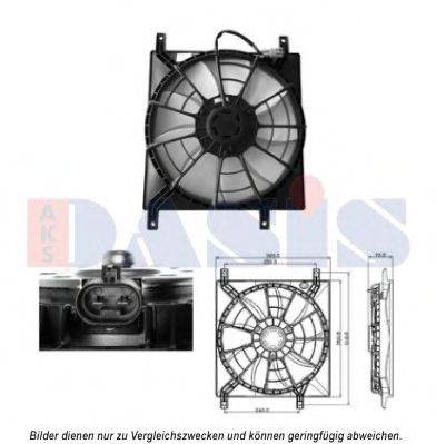 AKS DASIS 088075N Вентилятор, охлаждение двигателя