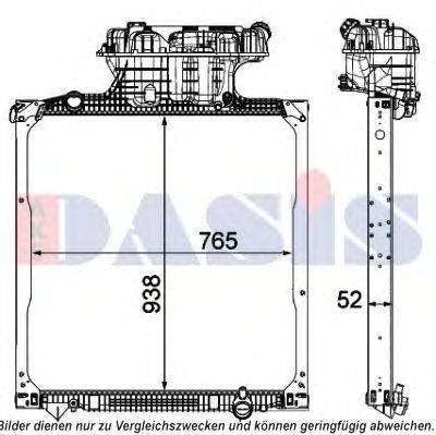 AKS DASIS 260031N Радиатор, охлаждение двигателя