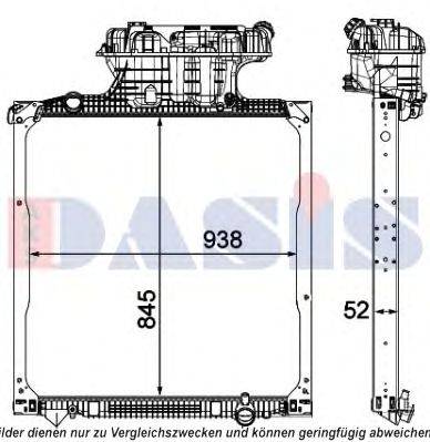 AKS DASIS 260032N Радиатор, охлаждение двигателя