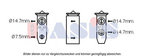 AKS DASIS 840267N Расширительный клапан, кондиционер