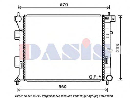 AKS DASIS 560089N Радиатор, охлаждение двигателя