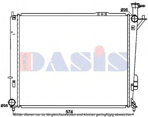 AKS DASIS 560092N Радиатор, охлаждение двигателя