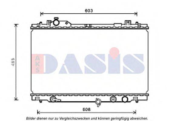 AKS DASIS 210253N Радиатор, охлаждение двигателя