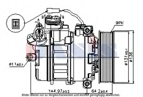 AKS DASIS 852740N Компрессор, кондиционер