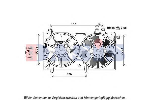 AKS DASIS 118043N Вентилятор, охлаждение двигателя