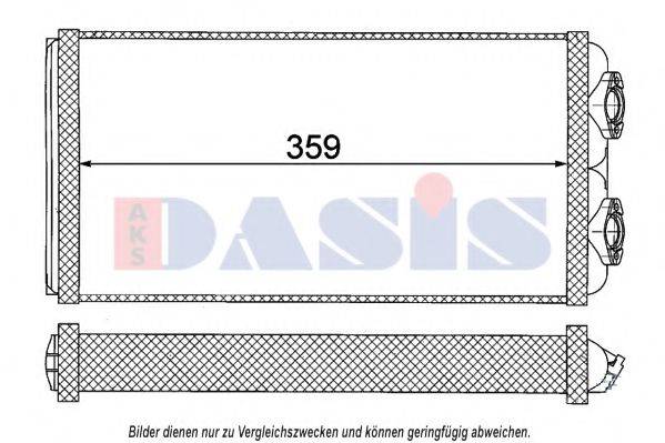 AKS DASIS 139012N Теплообменник, отопление салона