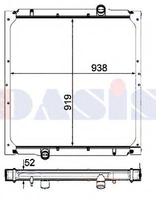 AKS DASIS 260039N Радиатор, охлаждение двигателя