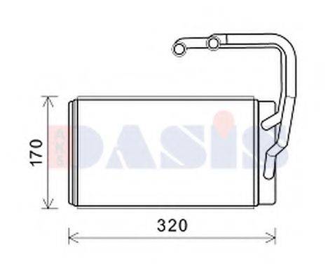 AKS DASIS 569028N Теплообменник, отопление салона