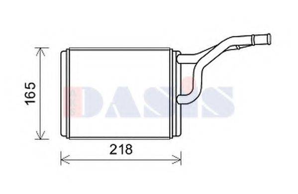 AKS DASIS 519035N Теплообменник, отопление салона