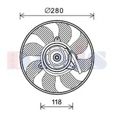 AKS DASIS 088159N Вентилятор, охлаждение двигателя