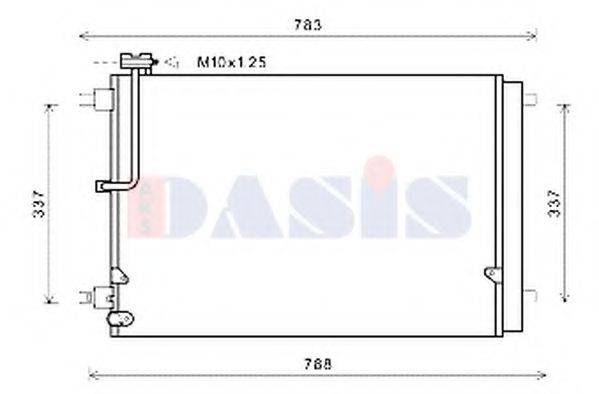 AKS DASIS 482032N Конденсатор, кондиционер