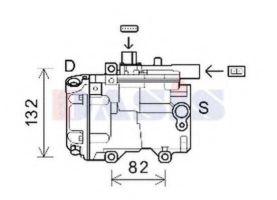 AKS DASIS 852872N Компрессор, кондиционер