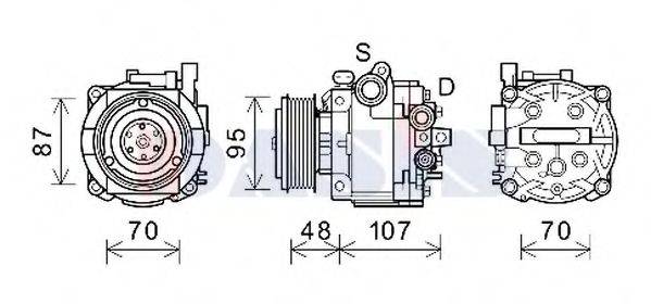 AKS DASIS 852871N Компрессор, кондиционер