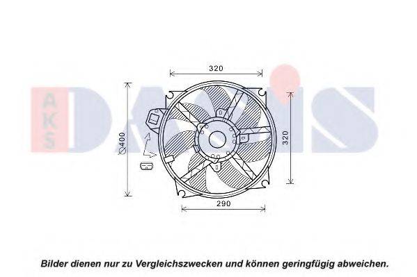 AKS DASIS 188073N Вентилятор, охлаждение двигателя