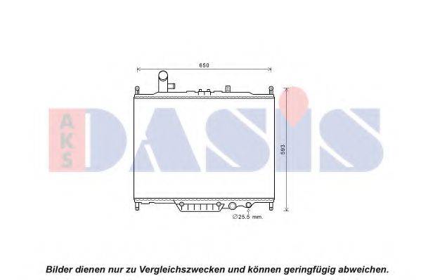 AKS DASIS 370058N Радиатор, охлаждение двигателя