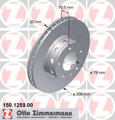 ZIMMERMANN 150125900 Тормозной диск