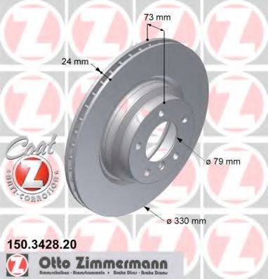 ZIMMERMANN 150342820 Тормозной диск