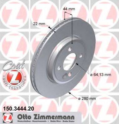 ZIMMERMANN 150344420 Тормозной диск