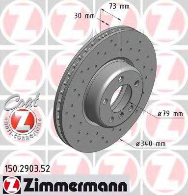 ZIMMERMANN 150290352 Тормозной диск