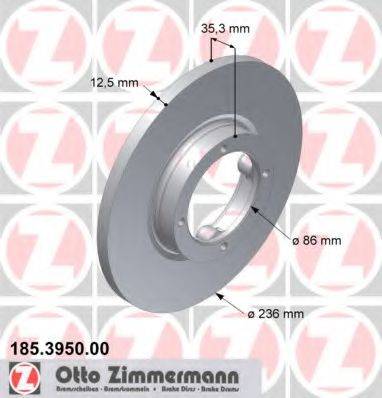 ZIMMERMANN 185395000 Тормозной диск