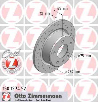 ZIMMERMANN 150127452 Тормозной диск