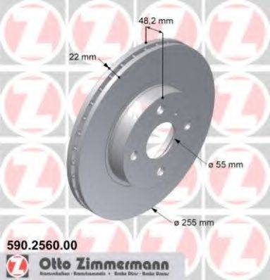 ZIMMERMANN 590256000 Тормозной диск