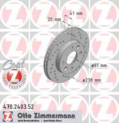 ZIMMERMANN 470240352 Тормозной диск