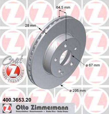 ZIMMERMANN 400365320 Тормозной диск