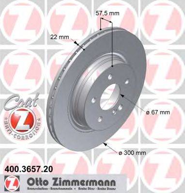 ZIMMERMANN 400365720 Тормозной диск