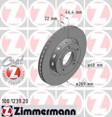 ZIMMERMANN 100123920 Тормозной диск