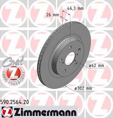 ZIMMERMANN 590256420 Тормозной диск