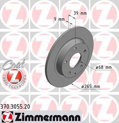 ZIMMERMANN 370305520 Тормозной диск