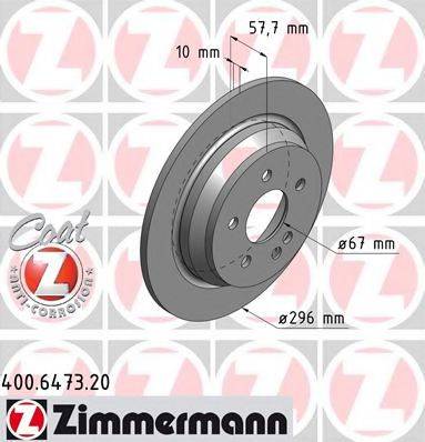 ZIMMERMANN 400647320 Тормозной диск