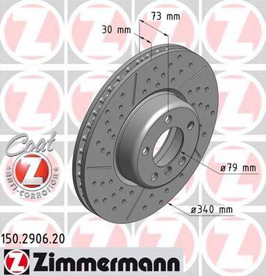 ZIMMERMANN 150290620 Тормозной диск