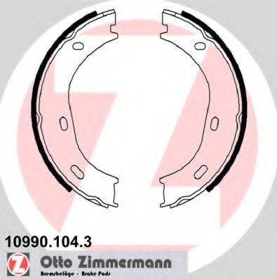 ZIMMERMANN 109901043 Комплект тормозных колодок, стояночная тормозная система