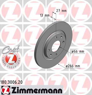 ZIMMERMANN 180300620 Тормозной диск