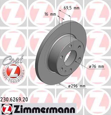 ZIMMERMANN 230626920 Тормозной диск