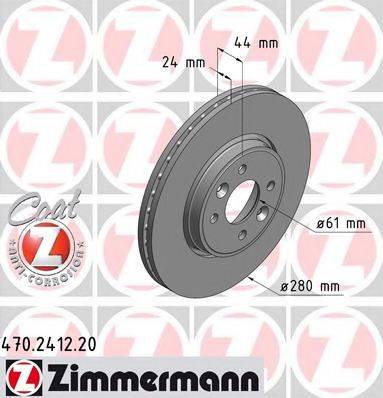 ZIMMERMANN 470241220 Тормозной диск